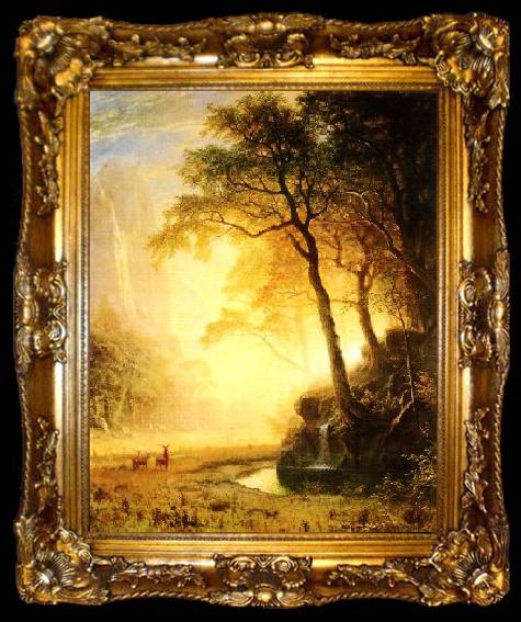 framed  Albert Bierstadt Hetch Hetchy Canyon, ta009-2